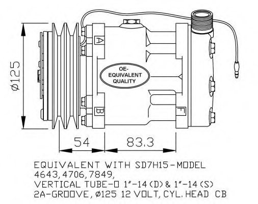 NRF 32130 Compressor, air conditioning
